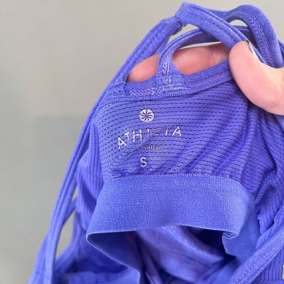 Athleta Purple Double Cross-Back Tank Top S - Picture 5 of 5